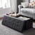 Mod Leather Footstool